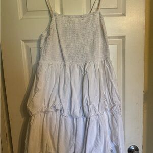 A New Day Gray Ruffled Tiered Sundress